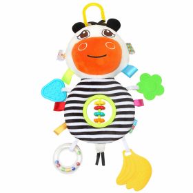 Creative Multifunctional Zebra Cow Abacus Plush Doll Pendant High Quality Baby Teether Ring Toy