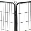 Dog Playpen 16 Panels Steel 31.5"x31.5" Black