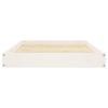 Dog Bed White 36"x25.2"x3.5" Solid Wood Pine