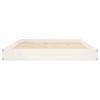 Dog Bed White 40"x29.1"x3.5" Solid Wood Pine