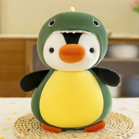 Transforming Into A Penguin Plush Toy Cute Doll (Option: Green-35cm)