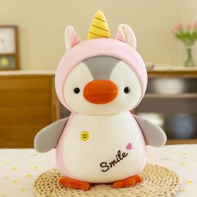 Transforming Into A Penguin Plush Toy Cute Doll (Option: Pink-35cm)