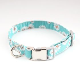 Fashion Cute Simple Pet Dog Collar (Option: Green-L)