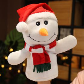 Plush Toy Doll Kindergarten Activity Props (Option: Christmas Snowman Puppet-28cm)