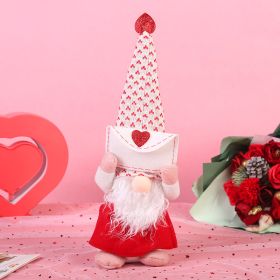 Valentine's Day Decoration Envelope Love No Face Standing Doll Ornaments (Option: Envelope Style)