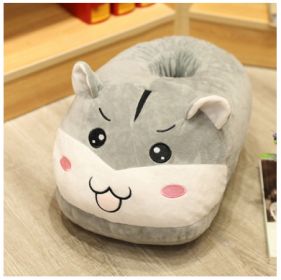 Cartoon Animal Fruit Multifunctional Computer Warm Slippers Feet Flip Flops Feet Shoes Warmer Treasure Doll (Option: Hamster-40x25cm)