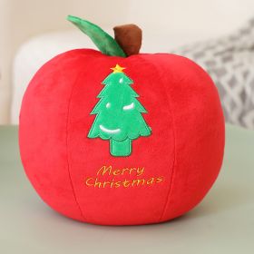 Santa Doll Plush Toy Christmas Eve Fruit Pillow (Option: Red Apple-Small Size)