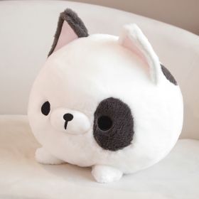 Lovely Soft Cute Round Roll Puppy Plush Toy Pillow (Option: Bulldog-30x25cm)