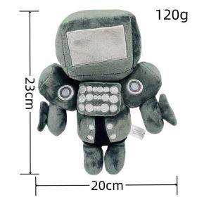 Toilet Man Spoof Plush Toy Doll (Option: Mech Monitor Person-Ordinary Packaging)