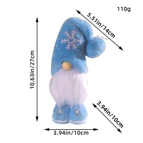 Snowflake Rudolf Doll Decoration Christmas (Option: E3 27 Blue)