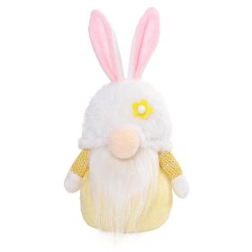 Luminous Easter Rabbit Faceless Baby Doll (Color: Yellow)