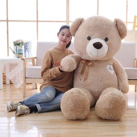 Big Bear Teddy Bear Doll Plush Toys (Option: Light Brown-110cm)