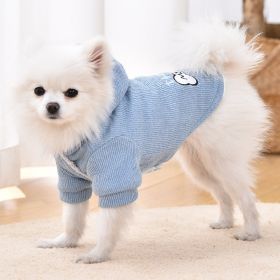 Back Cat Dog Cloth Clothes (Option: Blue-XS)