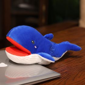 Plush Toy Doll Kindergarten Activity Props (Option: Blue Whale Hand Puppet Yi-28cm)