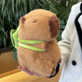 Birthday Hat Capabala Cute Capybara Plush Toy (Option: 22cm Turtle Style-As Shown In The Figure)