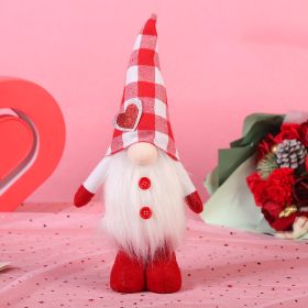 Valentine's Day Faceless Doll Creative Decoration (Color: Red)