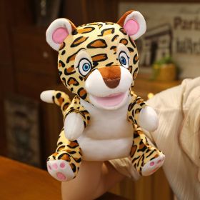 Plush Toy Doll Kindergarten Activity Props (Option: Leopard Hand Puppet-28cm)