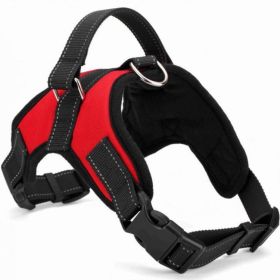 Dog Chest Strap Traction Rope Explosion proof Flushing Dog Chest Strap (Specifications (length * width): XL, colour: red)