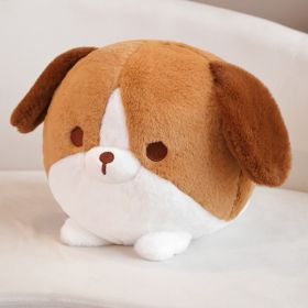 Lovely Soft Cute Round Roll Puppy Plush Toy Pillow (Option: Beagle Dogs-30x25cm)