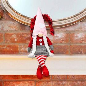 Long Leg Rudolf Faceless Doll Ornaments (Option: Women)