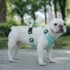 dog Harnesses; New style dog chest strap vest type big dog chest strap explosion-proof flush walking dog rope reflective pet traction rope