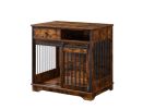 Sliding door dog crate with drawers. 35.43'' W x 23.62'' D x 33.46'' H