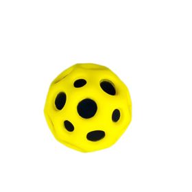 Cross-border Product Holed Balls Foam Solid Elastic Ball Parent-child Interaction Toys (Option: Yellow About 55g)