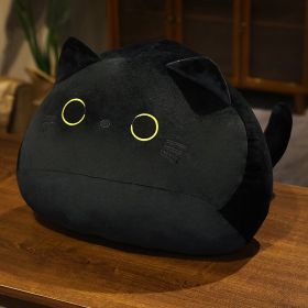 Cute Soft Cat Dumpling Pillow Plush Toy (Option: Black-95cm)