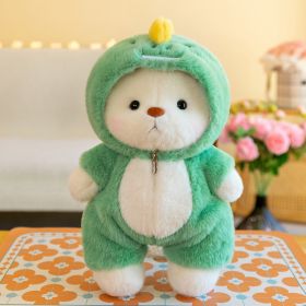 Bear Plush Toy Cotton Doll (Option: Green dinosaur-40cm)