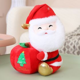 Santa Doll Plush Toy Christmas Eve Fruit Pillow (Option: Red Apple Old Man-Medium)