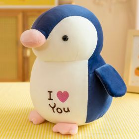 Cute Penguin Plush Toy Aquarium Playground Doll For Babies (Option: Dark Blue-30cm)