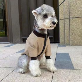 Pet Winter Jacket Hoodie Coat (Option: Khaki-L)